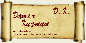 Damir Kuzman vizit kartica